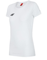 bluzka [S4Z16-TSD400R] T-shirt damski PZN TSD400R - biały - - 4f.com.pl